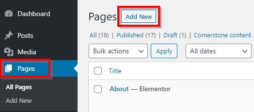 WordPress-add-page WordPress-add-page